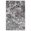 Tapete Adira Moderno en Gris con Morado