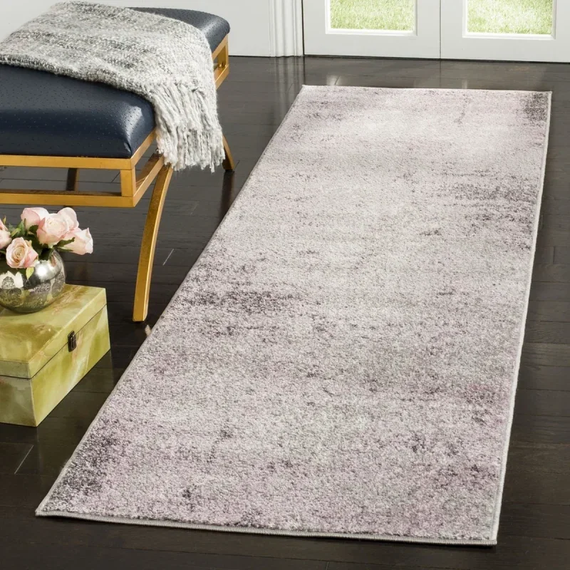 Tapete Adira Moderno en Gris con Morado