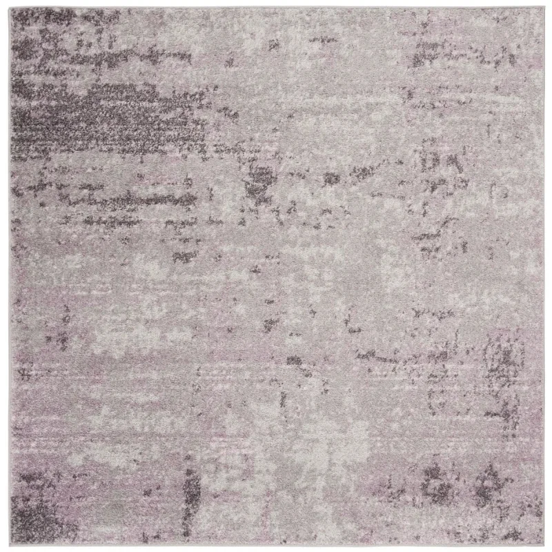 Tapete Adira Moderno en Gris con Morado
