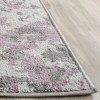Tapete Adira Moderno en Gris con Morado
