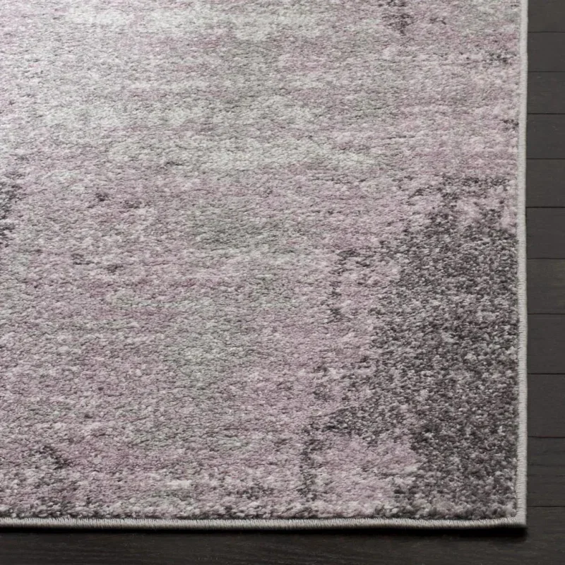 Tapete Adira Moderno en Gris con Morado