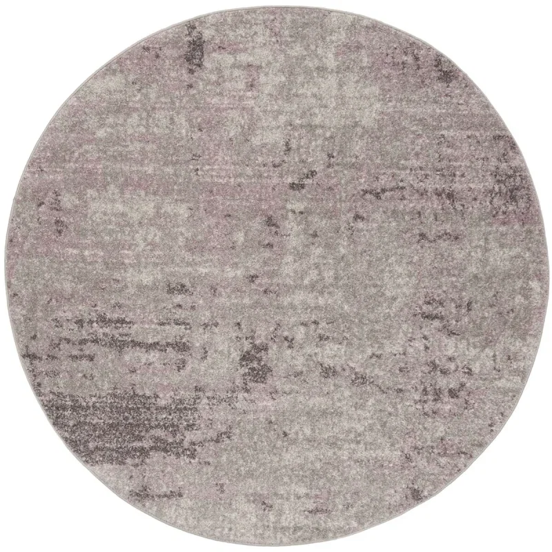 Tapete Adira Moderno en Gris con Morado