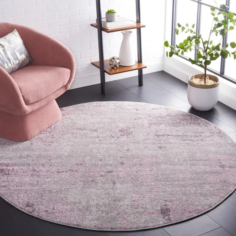 Tapete Adira Moderno en Gris con Morado