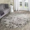 Tapete Adira Moderno en Gris con Morado