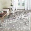 Tapete Adira Moderno en Gris con Morado
