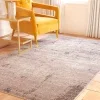 Tapete Adira Moderno en Gris con Morado