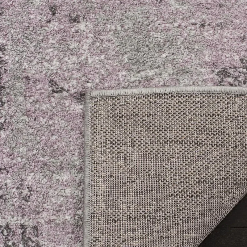 Tapete Adira Moderno en Gris con Morado