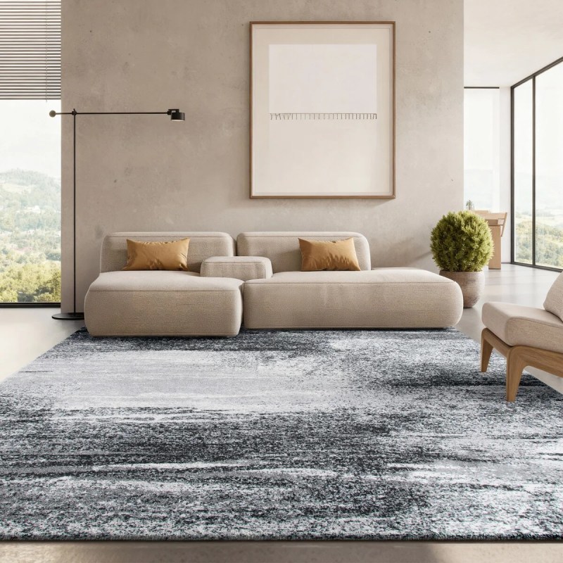 Tapete Adira Moderno en Gris con Multicolor