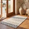 Tapete Adira Moderno en Marfil con Azul