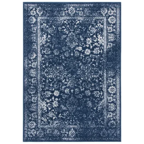 Tapete Adira Vintage en Azul Marino con Marfil