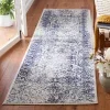 Tapete Adira Vintage en Marfil con Azul Marino