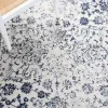 Tapete Adira Vintage en Marfil con Azul Marino
