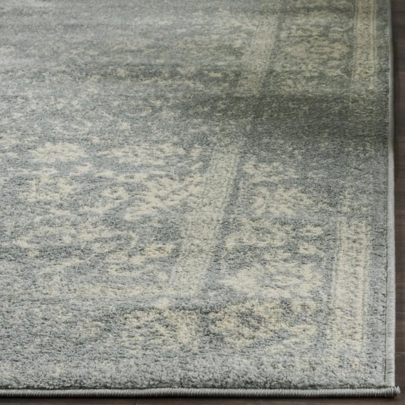 Tapete Adira Vintage Pátina en Gris con Marfil
