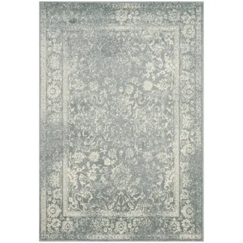 Tapete Adira Vintage Pátina en Gris con Marfil