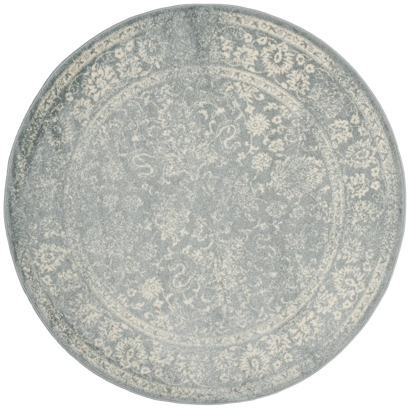 Tapete Adira Vintage Pátina en Gris con Marfil