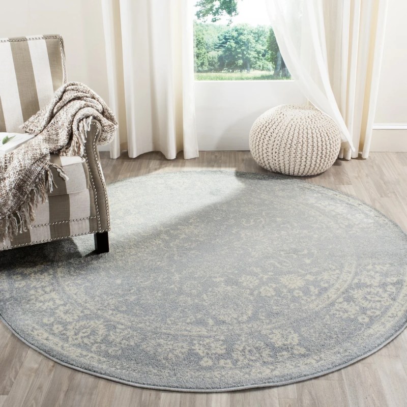 Tapete Adira Vintage Pátina en Gris con Marfil