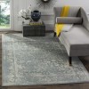 Tapete Adira Vintage Pátina en Gris con Marfil