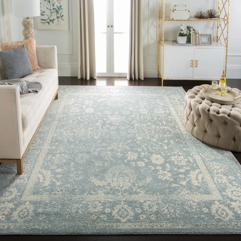 Tapete Adira Vintage Pátina en Gris con Marfil