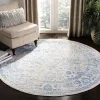 Tapete Adira Vintage Pátina en Marfil con Azul Claro