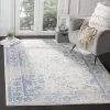 Tapete Adira Vintage Pátina en Marfil con Azul Claro