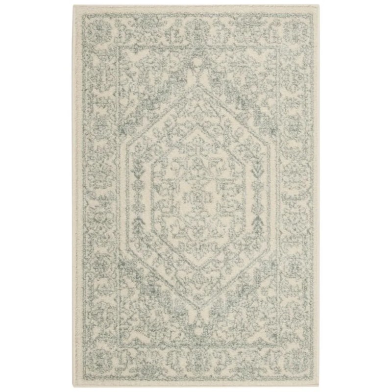 Tapete Adira Vintage Pátina en Marfil con Gris