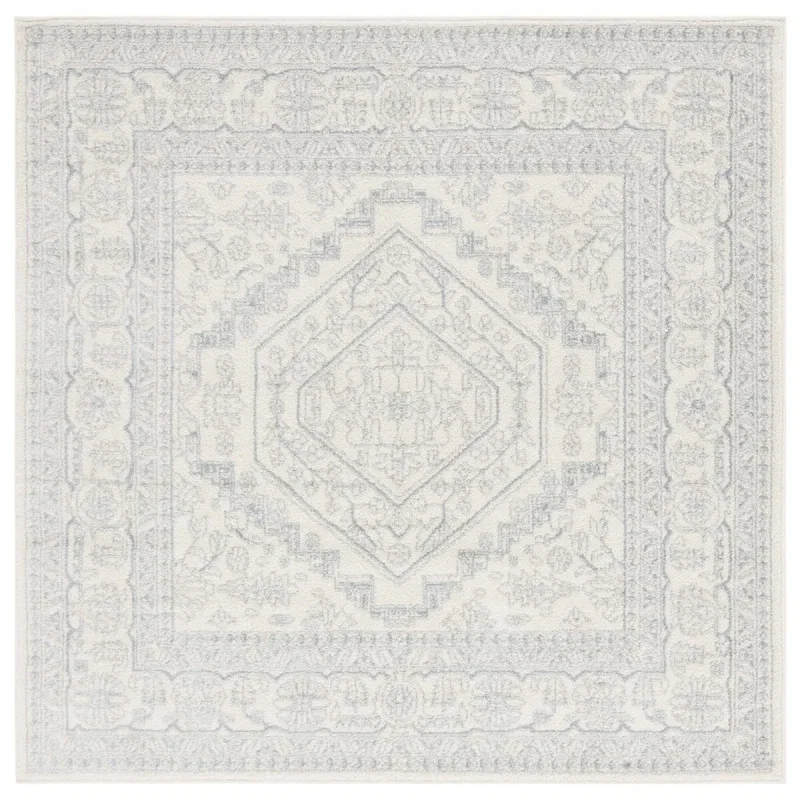Tapete Adira Vintage Pátina en Marfil con Gris