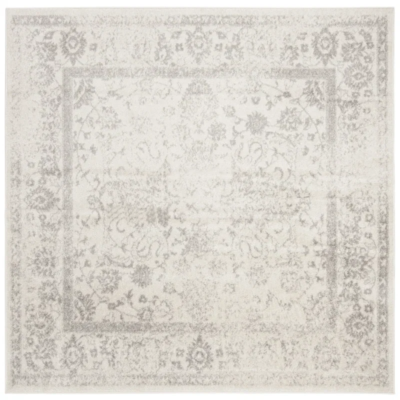 Tapete Adira Vintage Pátina en Marfil con Gris