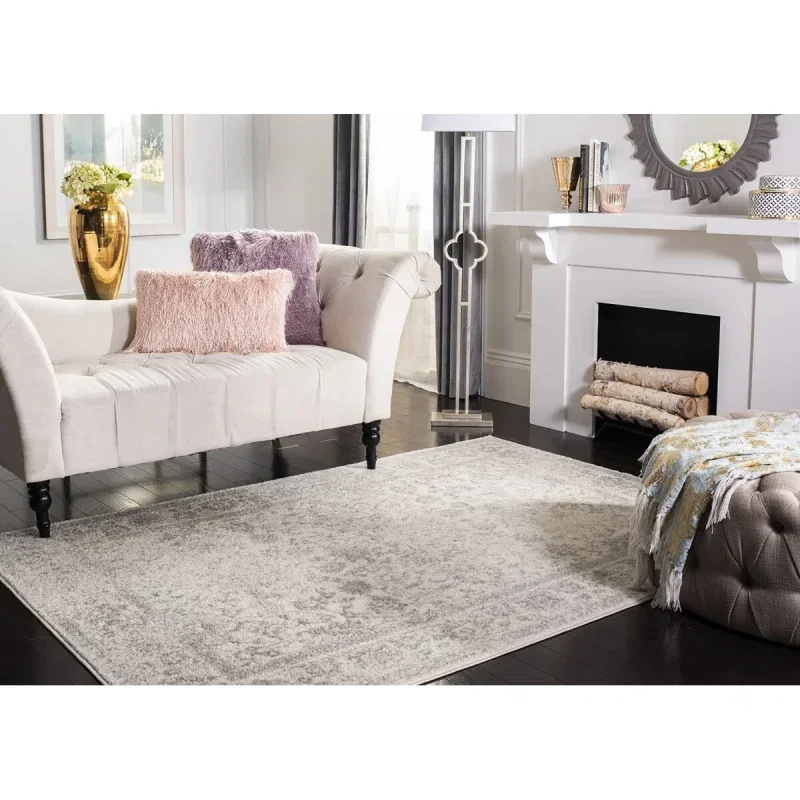 Tapete Adira Vintage Pátina en Marfil con Gris