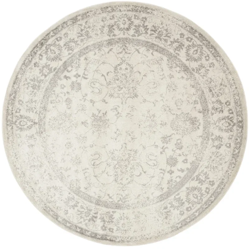 Tapete Adira Vintage Pátina en Marfil con Gris
