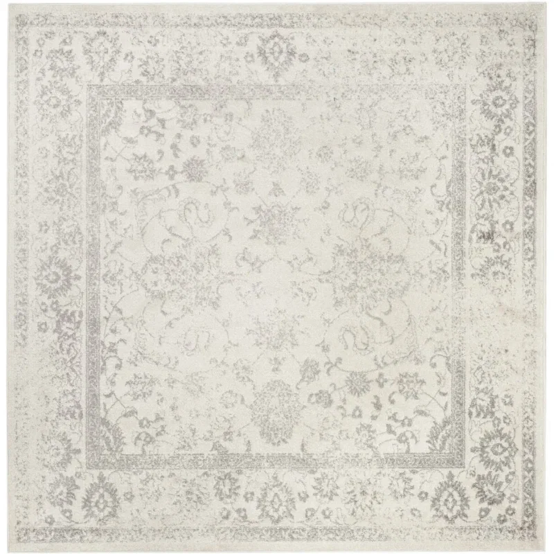 Tapete Adira Vintage Pátina en Marfil con Gris