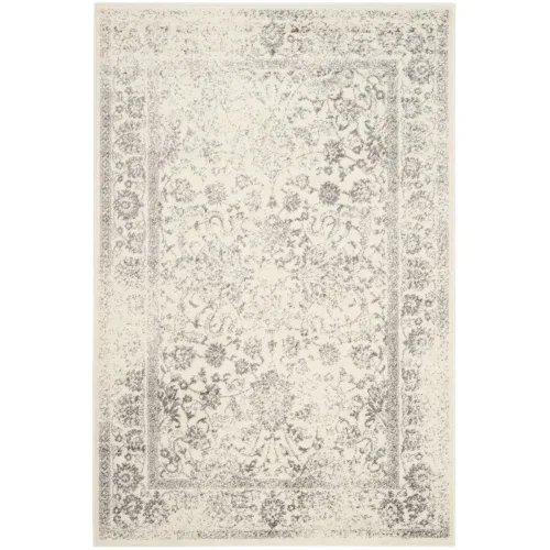 Tapete Adira Vintage Pátina en Marfil con Gris