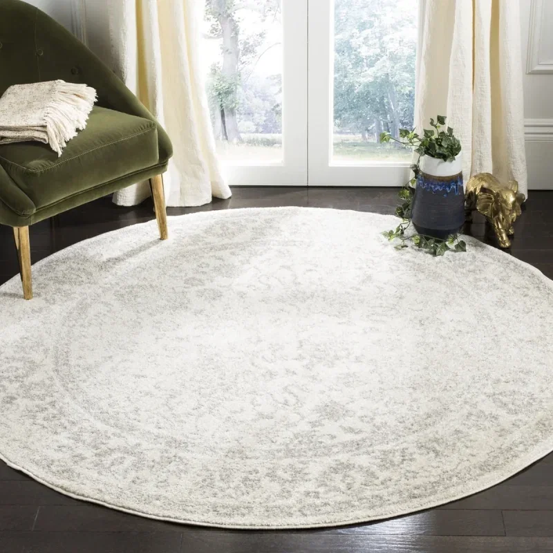 Tapete Adira Vintage Pátina en Marfil con Gris