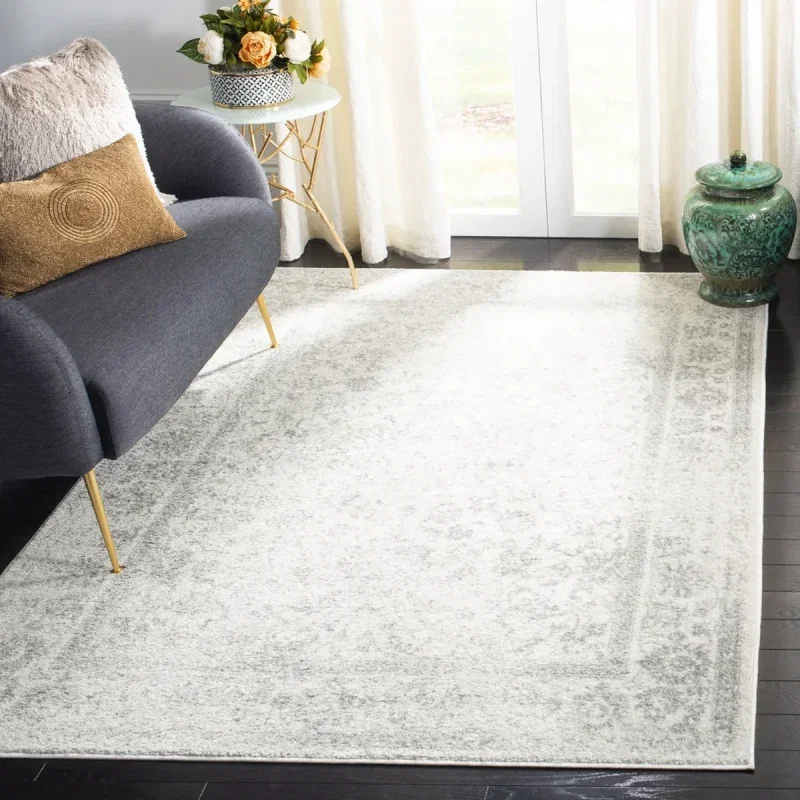 Tapete Adira Vintage Pátina en Marfil con Gris