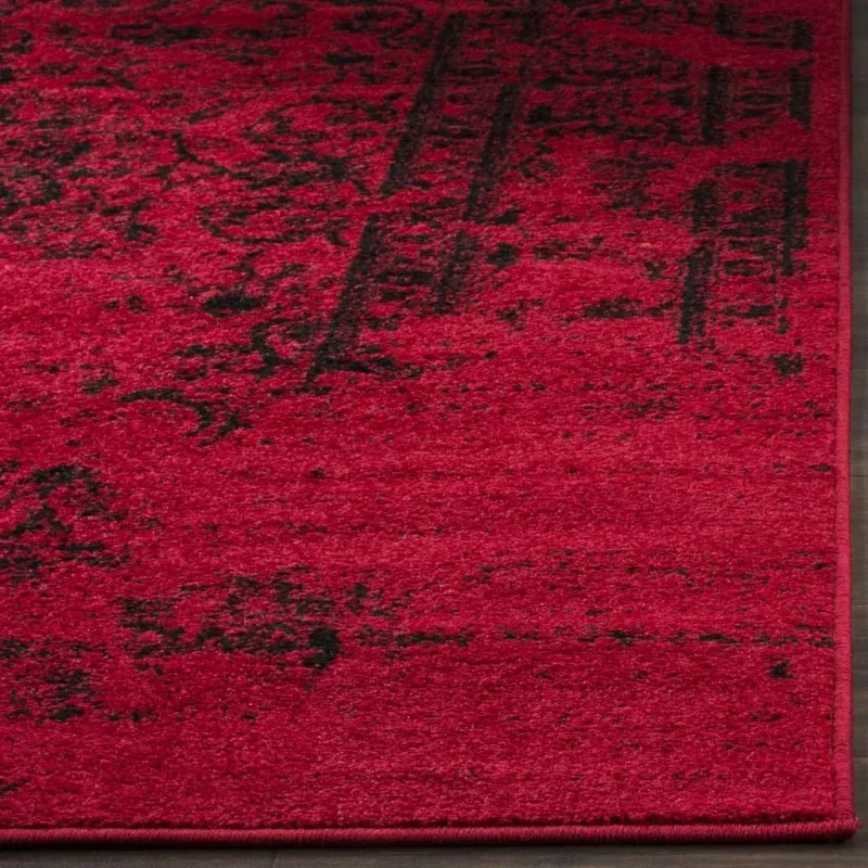 Tapete Adira Vintage Pátina en Rojo con Negro