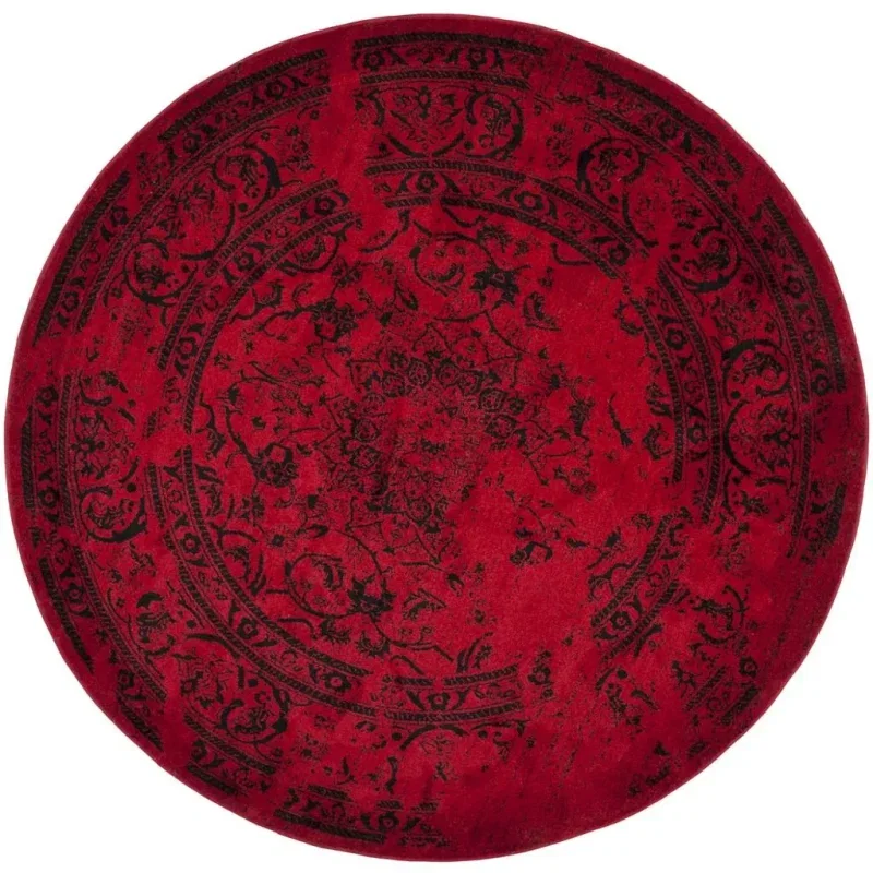 Tapete Adira Vintage Pátina en Rojo con Negro