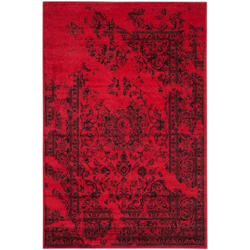 Tapete Adira Vintage Pátina en Rojo con Negro