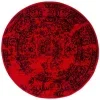 Tapete Adira Vintage Pátina en Rojo con Negro