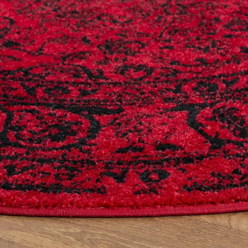 Tapete Adira Vintage Pátina en Rojo con Negro