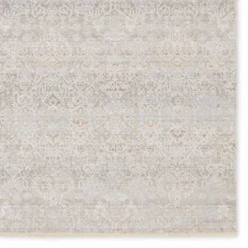 Tapete Albin Floral en Gris y Topo