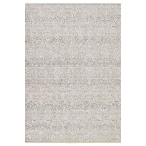 Tapete Albin Floral en Gris y Topo