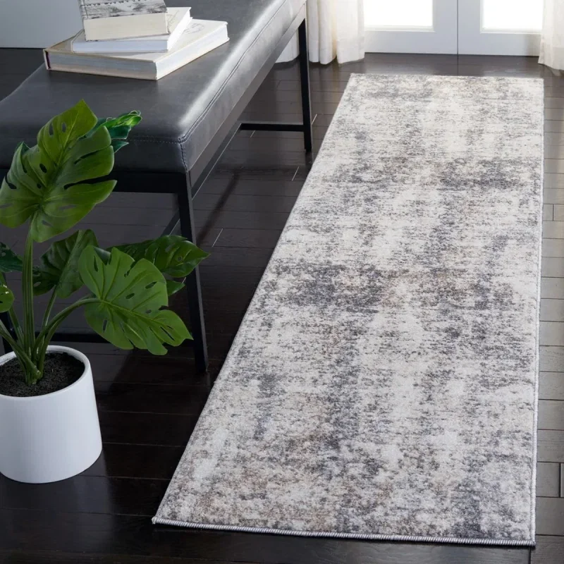 Tapete Astoria de Manchas Nebulosas en Marfil con Gris