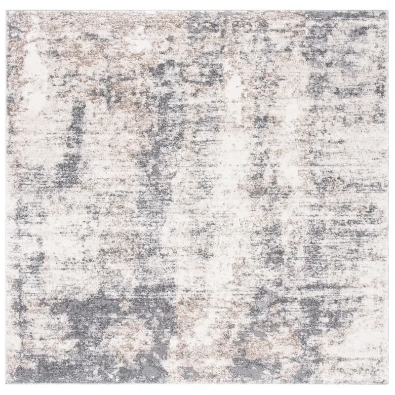 Tapete Astoria de Manchas Nebulosas en Marfil con Gris