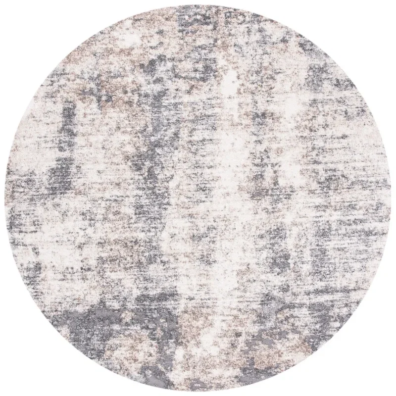 Tapete Astoria de Manchas Nebulosas en Marfil con Gris