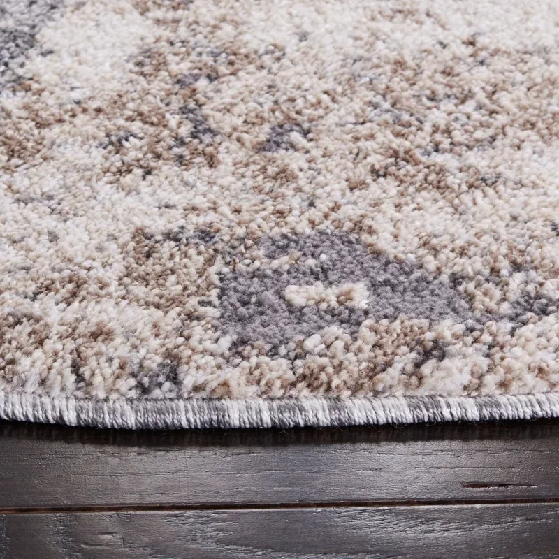 Tapete Astoria de Manchas Nebulosas en Marfil con Gris