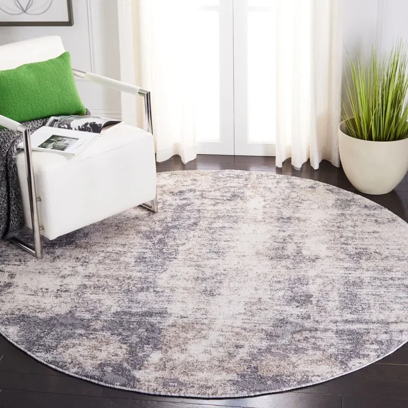 Tapete Astoria de Manchas Nebulosas en Marfil con Gris
