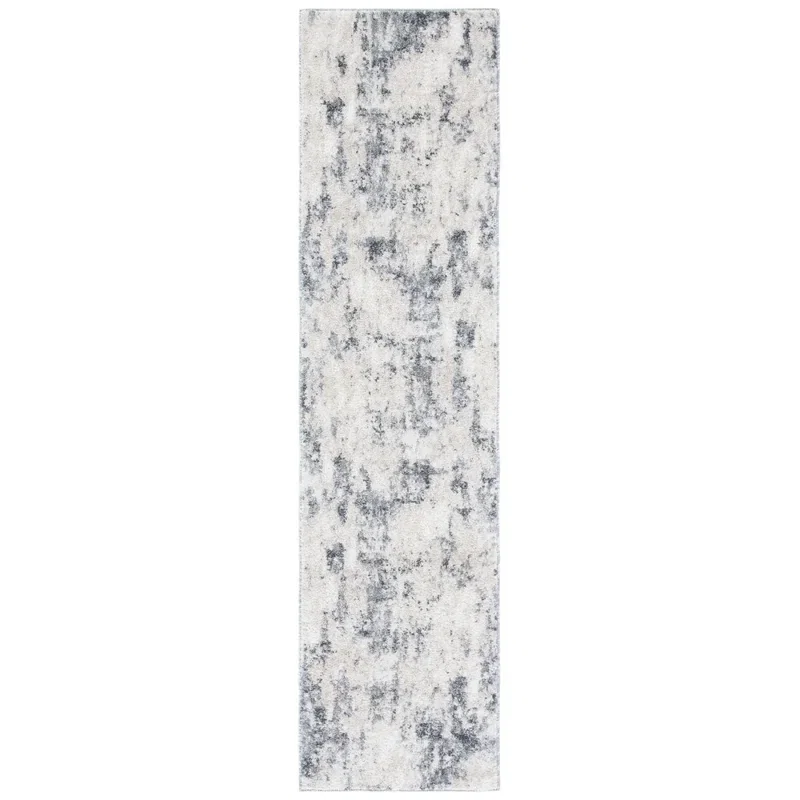 Tapete Astoria de Textura Desgastada en Marfil con Gris