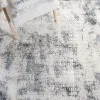 Tapete Astoria de Textura Desgastada en Marfil con Gris