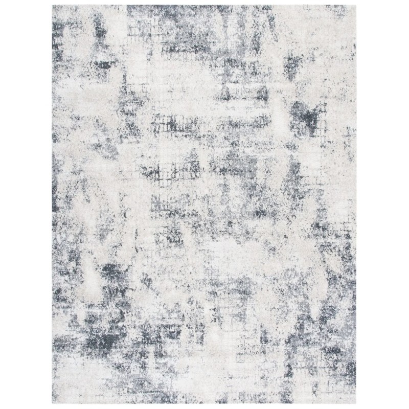 Tapete Astoria de Textura Desgastada en Marfil con Gris