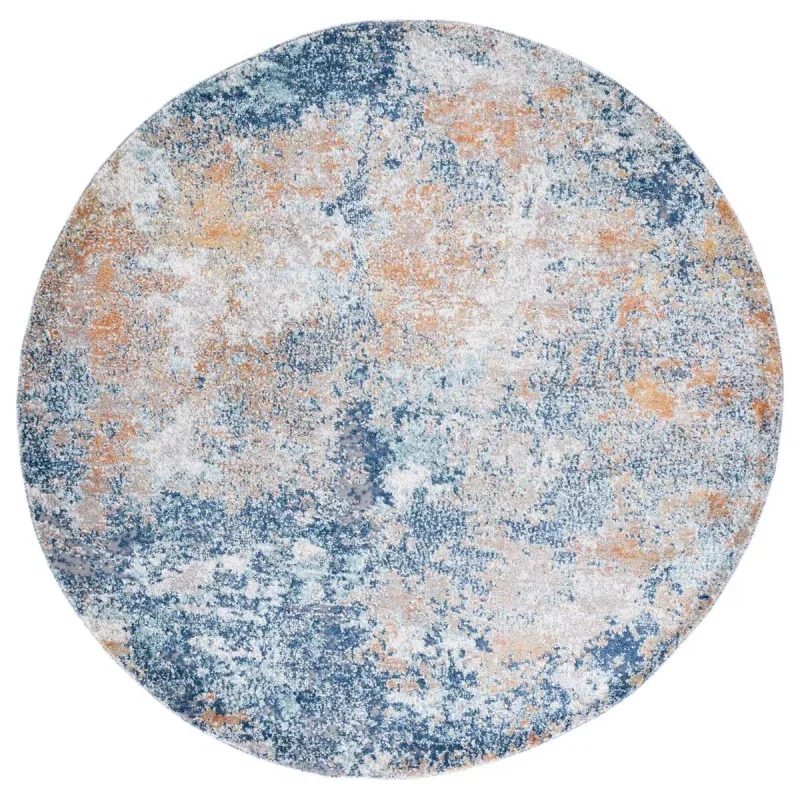 Tapete Astoria de Textura Moteada en Azul Marino con Dorado