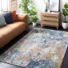 Tapete Astoria de Textura Moteada en Azul Marino con Dorado